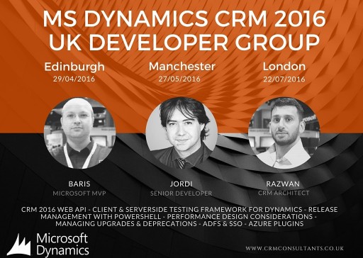 Dynamics CRM 2016 UK Developer Group